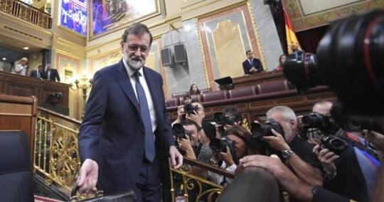 Mariano Rajoy afrontó una moción de censura en junio de 2017