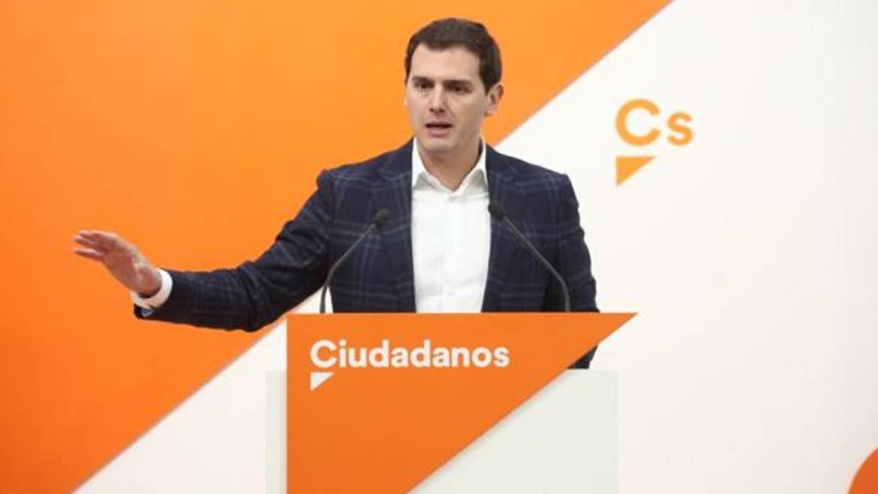 Rueda de prensa de Albert Rivera tras la reunión del comité permanente de Cs