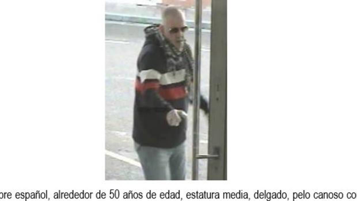 Imagen difundida por la Guardia Civil para encontrar al sospehoso