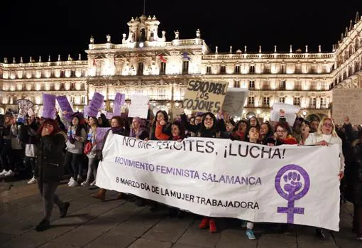 Unas 20.000 personas se manifestaron por las calles de Salamanca hasta llegar a la Plaza Mayor