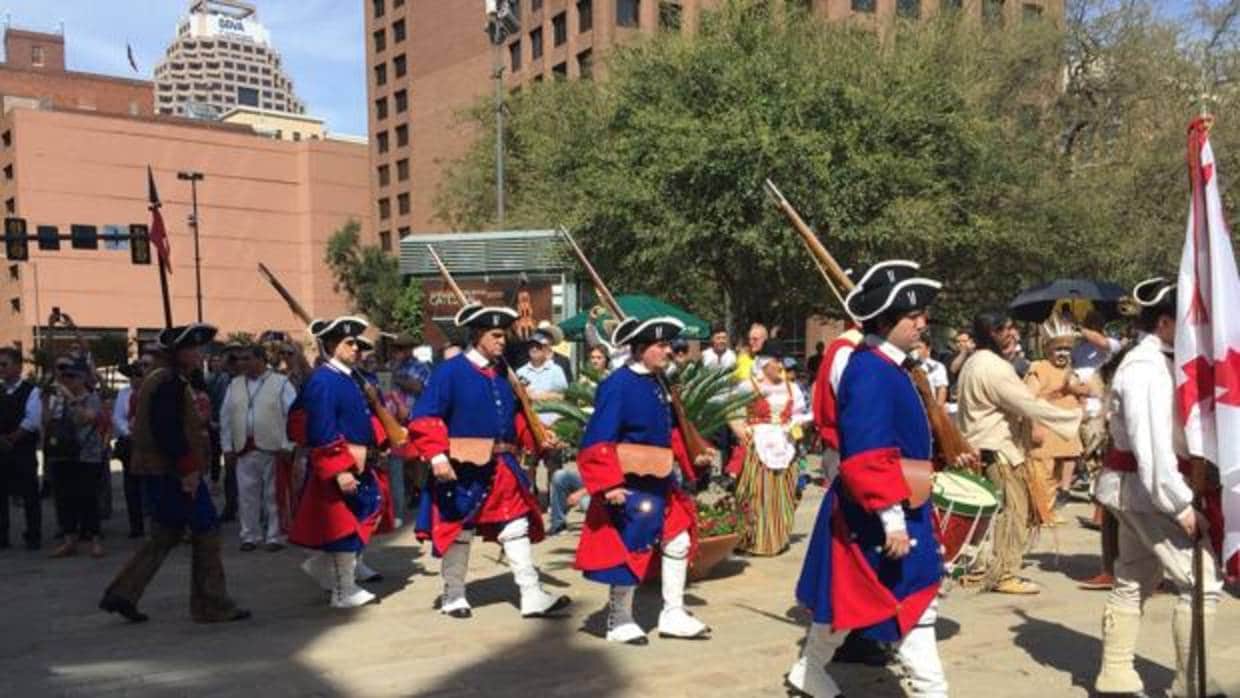 Recreación histórica este sábado en San Antonio de Texas con la presencia de indios
