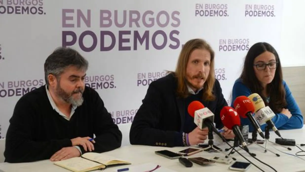 Lacámara, Fernández y Domínguez, este pasado martes en Burgos