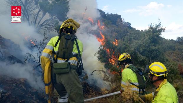 Un hombre que realizaba trabajos agrícolas pudo iniciar el fuego que calcinó 40 hectáreas en Montán