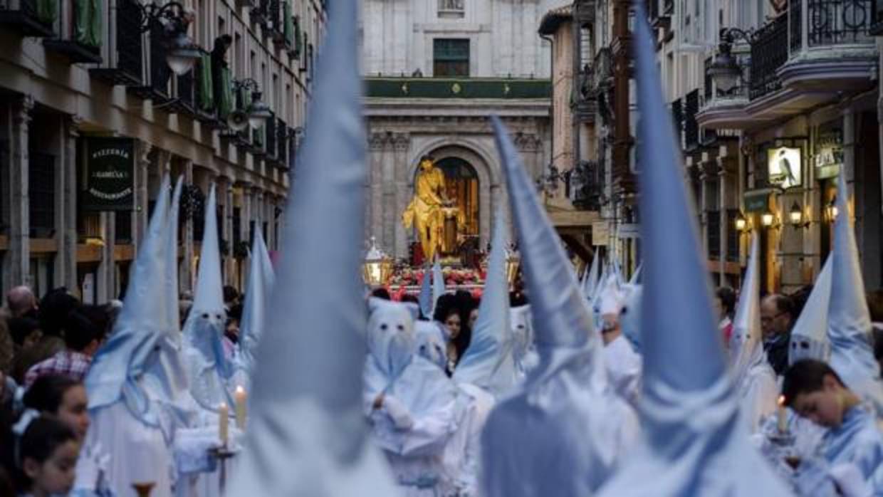Una procesión de Semana Santa en Valladolid