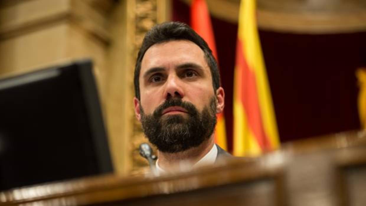 Roger Torrent, en el Parlament