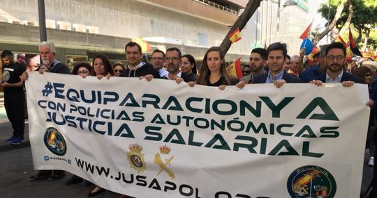 Marrero, sindicato canario de guagüeros, y dirigentes de Ciudadanos en Las Palmas