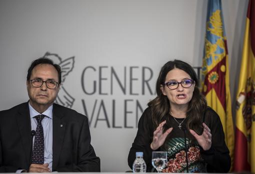 Imagen de archivo del conseller Soler y la vicepresidenta Oltra