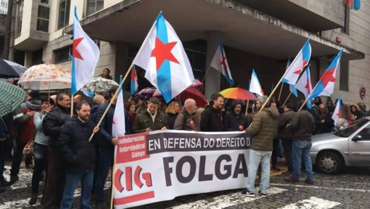 Concentración de la CIG, ante los juzgados de Ferrol