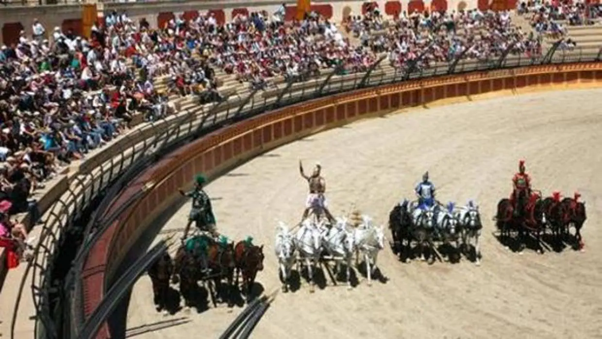 El circo romano, uno de los espectáculos «estrella» de Puy du Fou en Francia