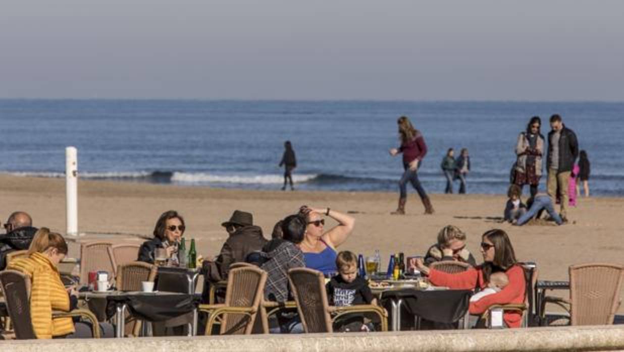 Imagen tomada en el Paseo Marítimo de Valencia