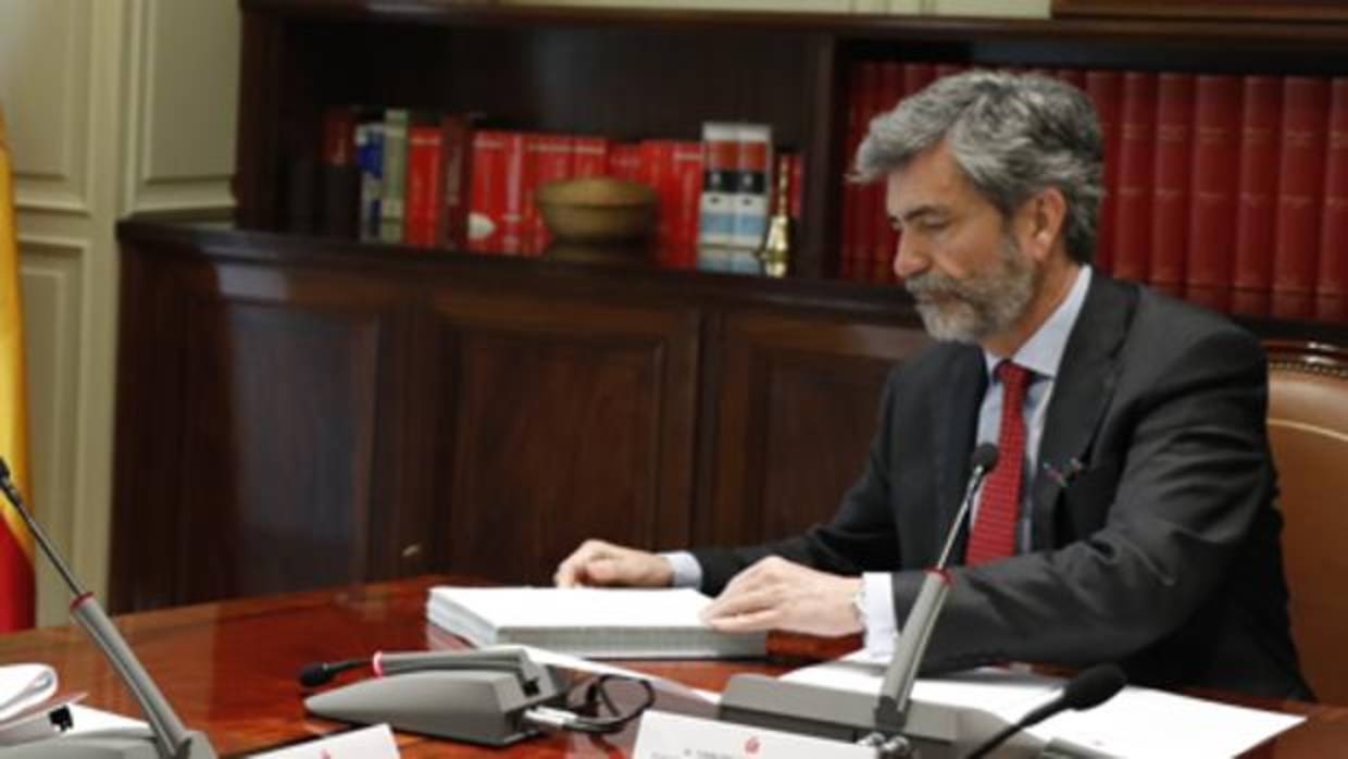 El presidente del Tribunal Supremo (TS) y del Consejo General del Poder Judicial (CGPJ), Carlos Lesmes