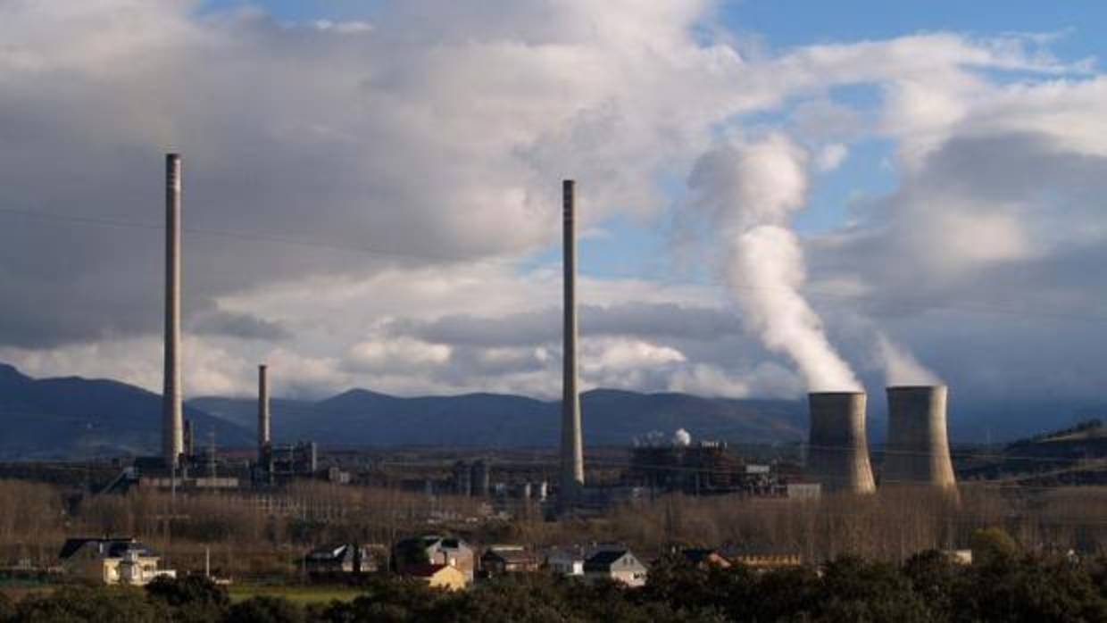 Central térmica de Endesa en Cubillos del Sil (León)