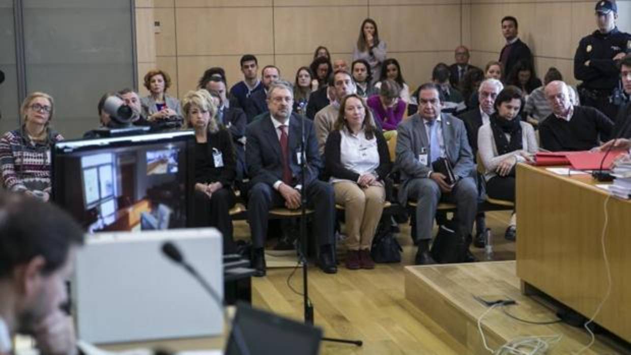 Imagen del juicio de la operación Troika contra la mafia rusa que se celebra en la Audiencia Nacional