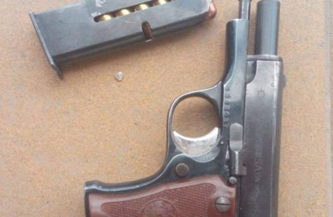 Imagen de la pistola encontrada por la Policía