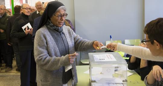 Imagen de las elecciones celebradas en Cataluña en diciembre