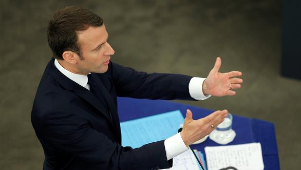 El presidente francés, Emmanuel Macron, este martes