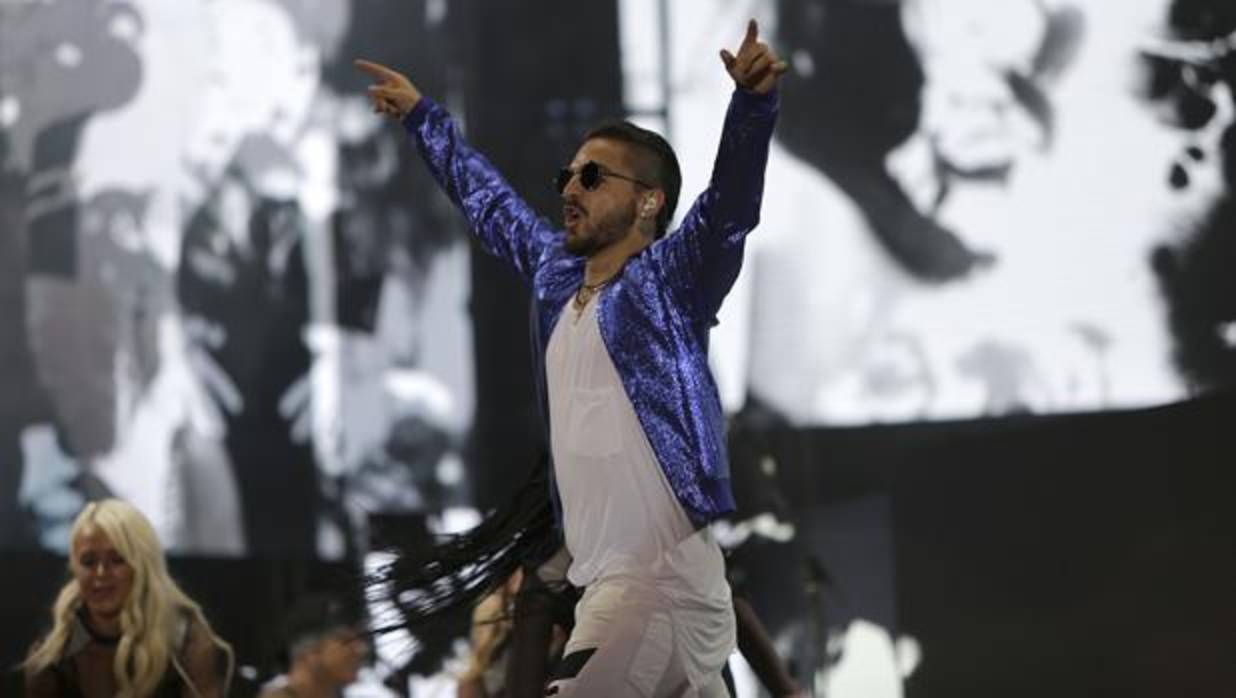 Imagen de archivo de un concierto de Maluma en Sevilla el año pasado