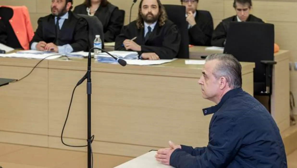 El acusado durante la vista oral del juicio en la Audiencia Provincial de Burgos