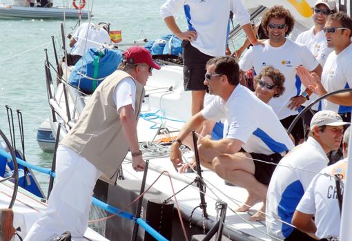 Don Juan Carlos y Don Felipe volverán a coincidir nueve años después en la Copa del Rey de Mapfre (foto 2007)