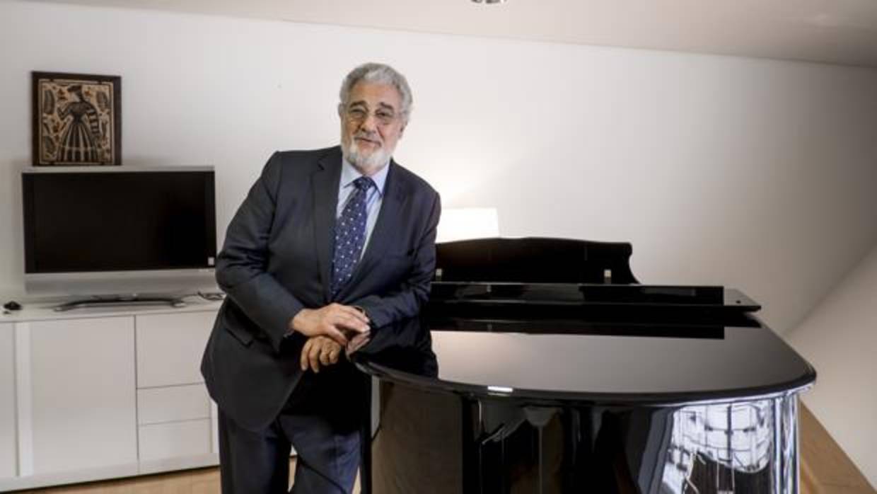 Plácido Domingo, en una foto tomada en el Palau de les Arts de Valencia