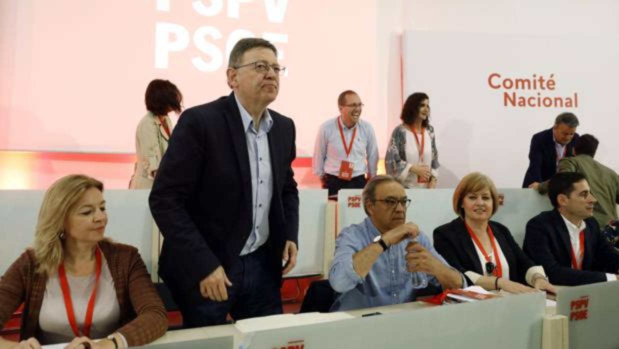 Ximo Puig, durante el comité nacional del PSPV este sábado