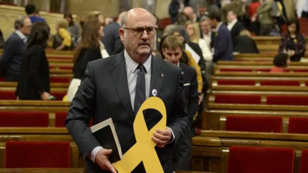 El diputado y portavoz de Junts Per Catalunya, Eduard Pujol