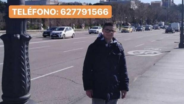 Buscan a «Maicol», un menor de 16 años desaparecido ayer cuando se dirigía al colegio en Arganzuela
