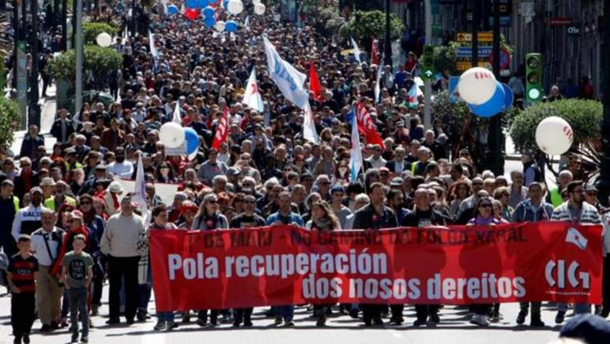 Manifestaciones del 1 de Mayo en Vigo