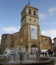 La Colegiata de San Miguel de Aguilar de campoo, sede principal de la muestra