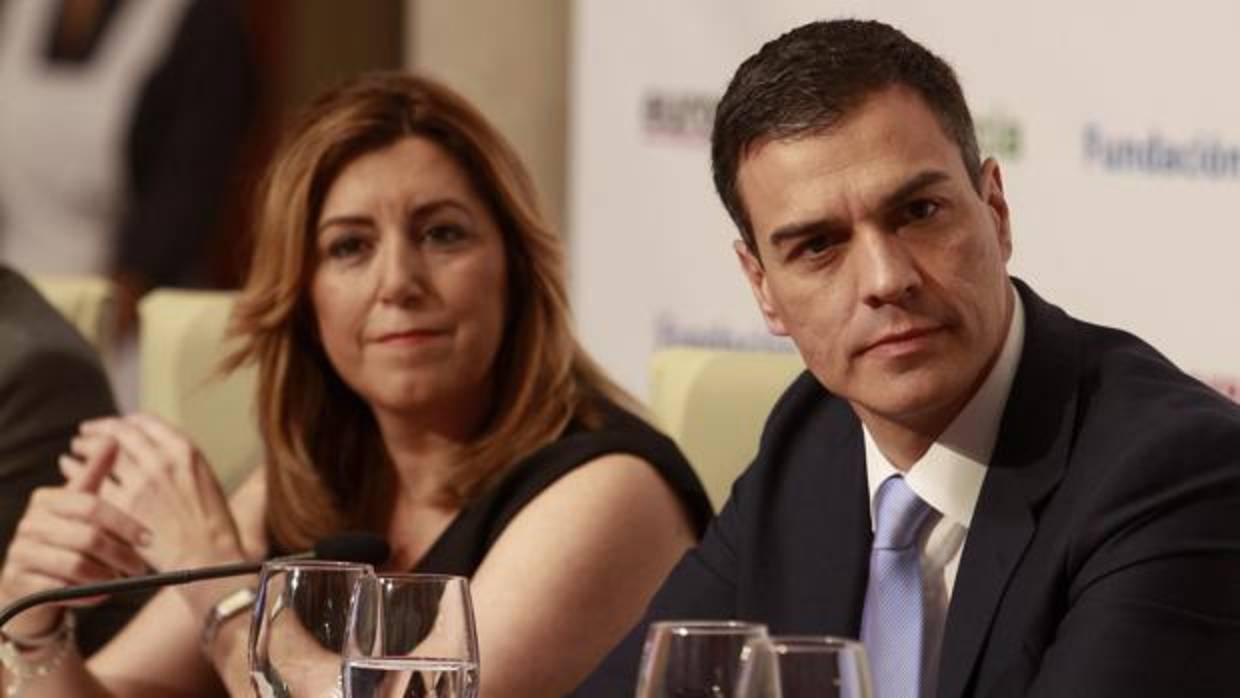 Susana Díaz y Pedro Sánchez, en Sevilla, en una imagen de archivo