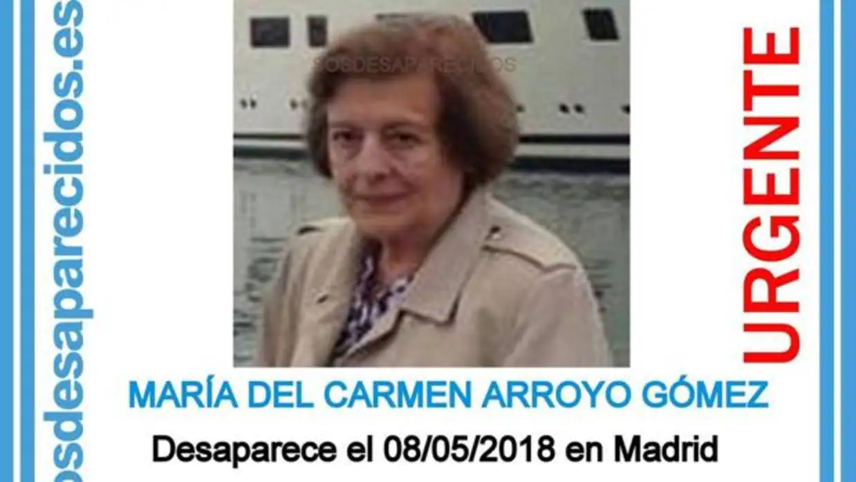 La mujer desaparecida en el distrito de Chamberí