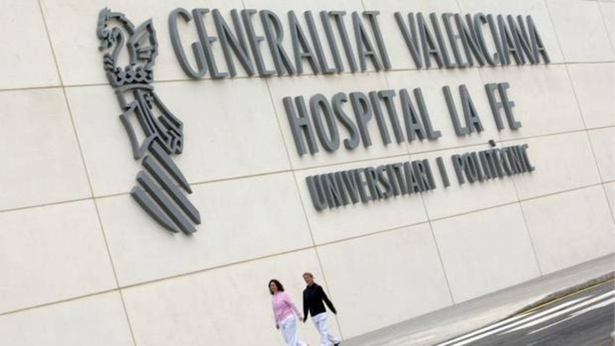Hospital La Fe donde fue trasladada en primera instancia la víctima en coma