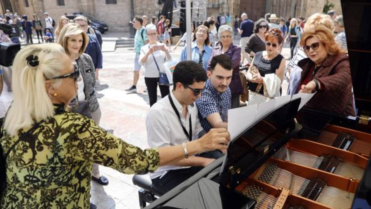 Pianos en las calles de Valencia