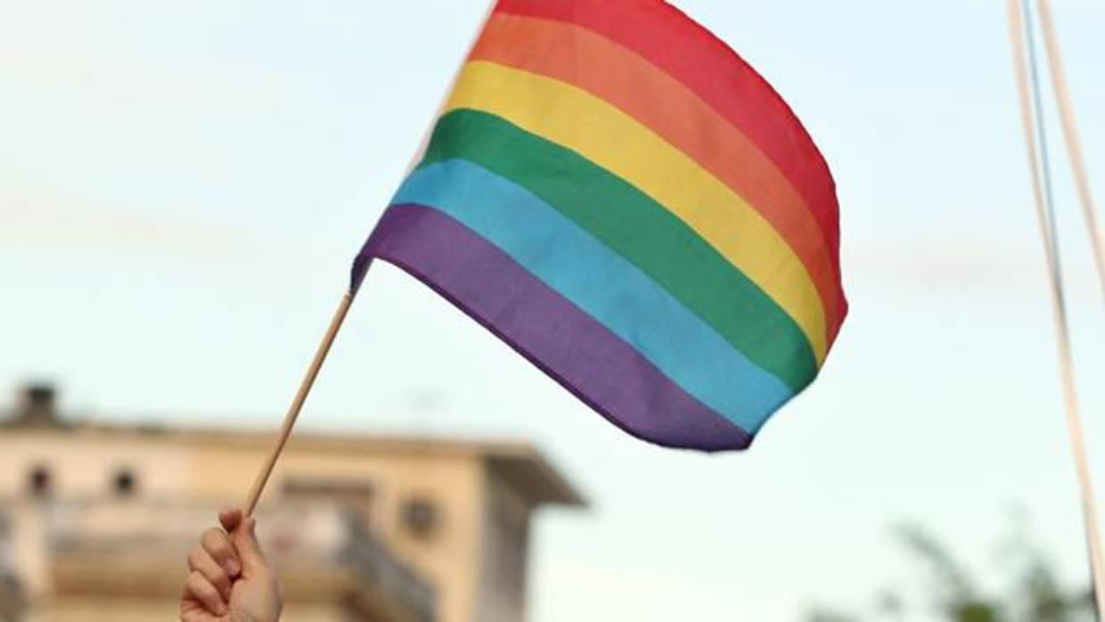 Bandera del colectivo LGTBI, contra el que el imputado dirigía sus amenazas a través de internet