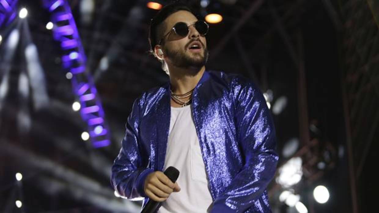 El cantante Maluma en uno de sus conciertos