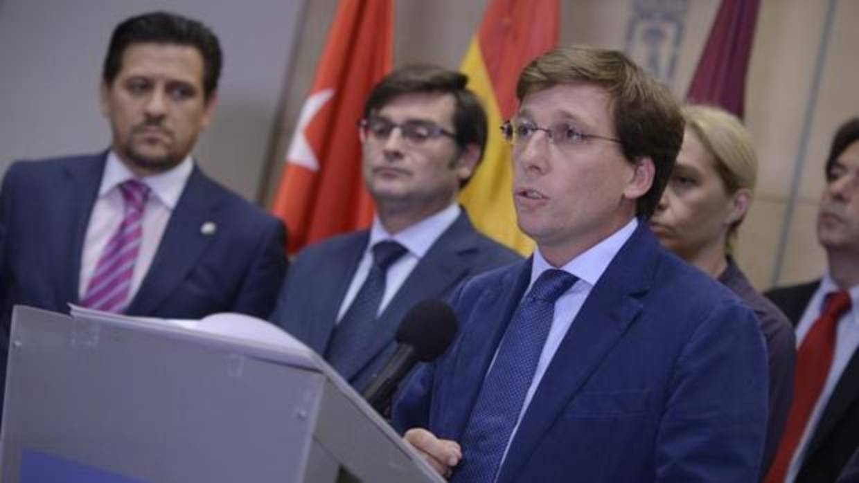 El portavoz del PP en el Ayuntamiento de Madrid, José Luis Martínez-Almeida, en un acto reciente