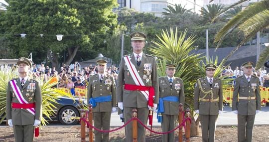 El general jefe del Mando Aéreo de Canarias, Fernando de la Cruz Caravaca