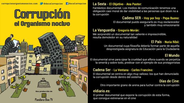 El exfiscal Jiménez Villarejo dará una conferencia tras la proyección de «Corrupción: el organismo nocivo»