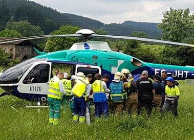 Muere uno de los operarios que quedaron atrapados por un máquina en Vizcaya