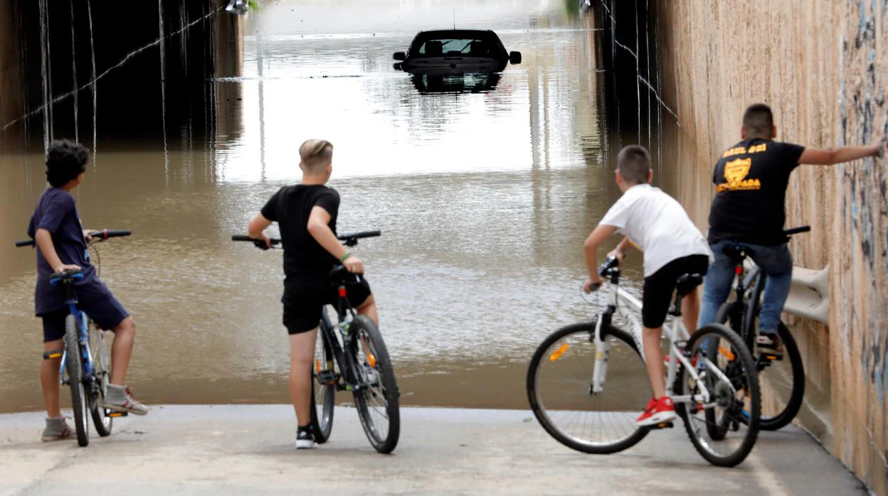 Imagen de una de las inundaciones en la ciudad de Valencia