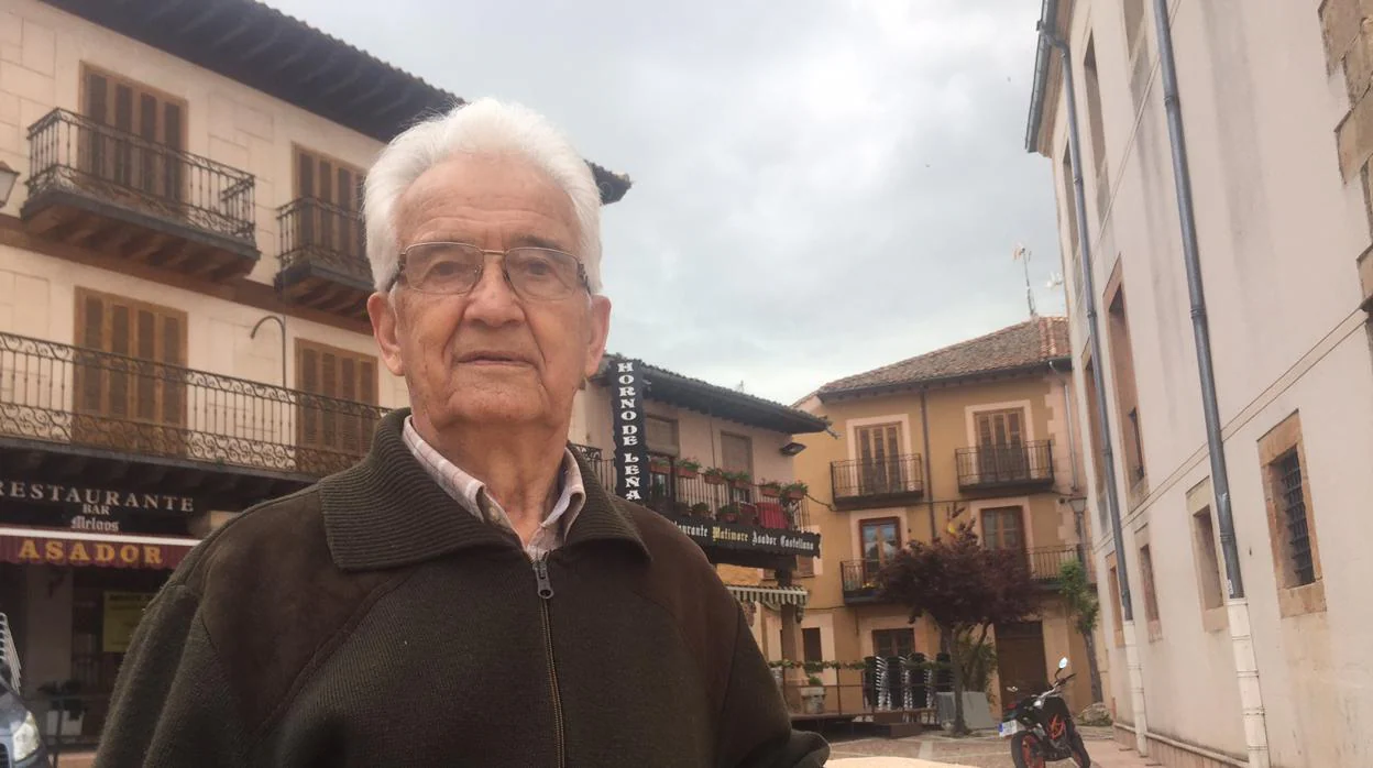 Ricardo Díez, alcalde de Castillejo de Mesleón (Segovia) desde hace 55 años