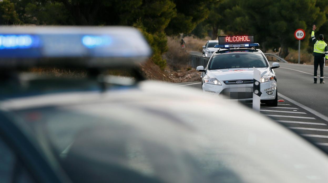 Control de tráfico de la Guardia Civil