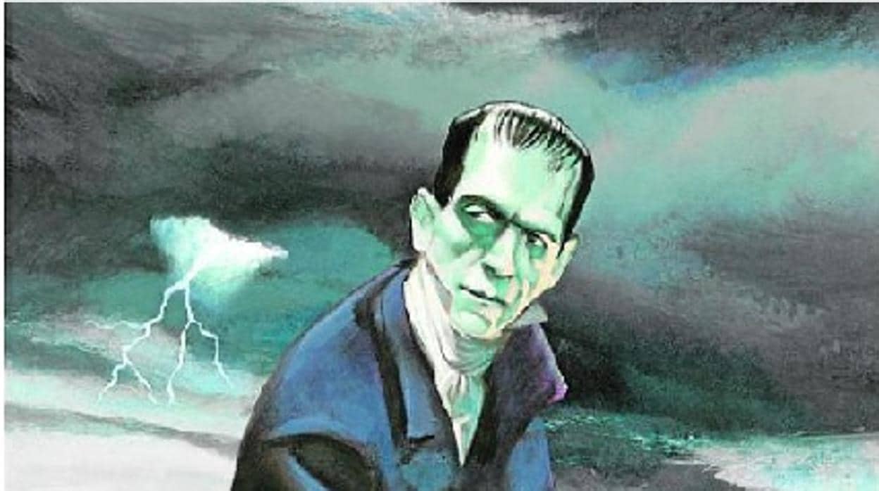Ilustración de Frankenstein de Fernando Vicente