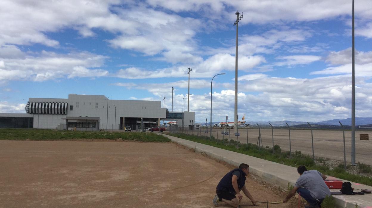 Imagen del comienzo de las obras del aeropuerto de Castellón