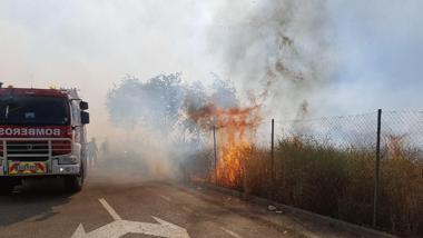 Los bomberos sofocaron dos fuegos de pastos en la misma zona