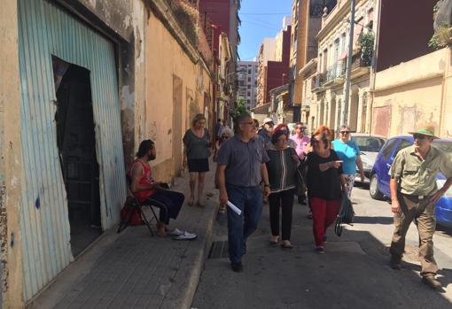 Imagen tomada este lunes en la «zona cero» del Cabanyal