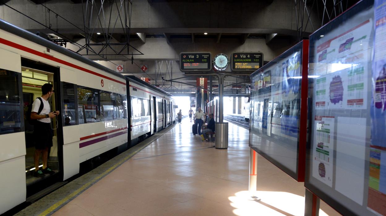 Estación de Cercanías en Madrid