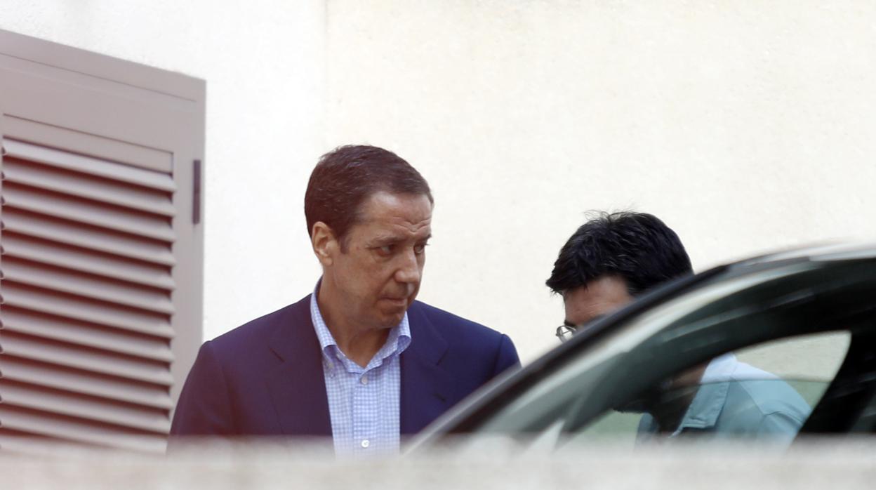 Imagen de Eduardo Zaplana tomada tras su detención el pasado 22 de mayo