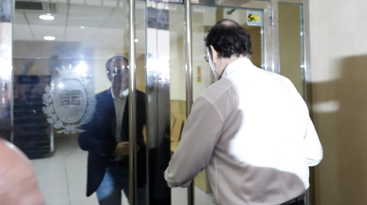 Imagen de Mariano Rajoy tomada este miércoles a su llegada al Registro de la Propiedad de Santa Pola