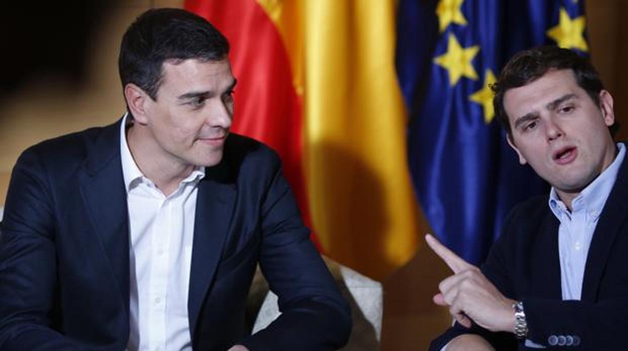 Pedro Sánchez y Albert Rivera